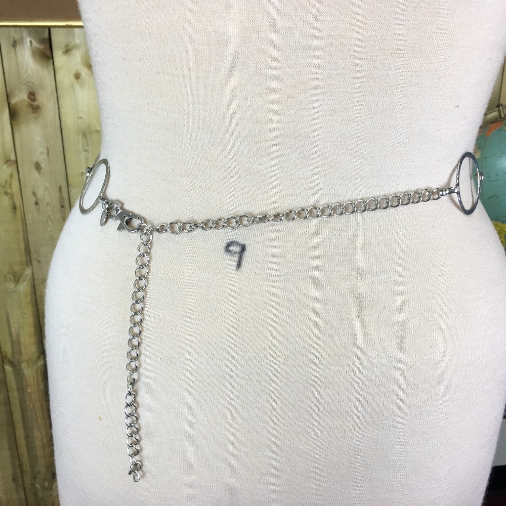 Silver Tone Hoop Go-go Belt - Picture 4 of 6